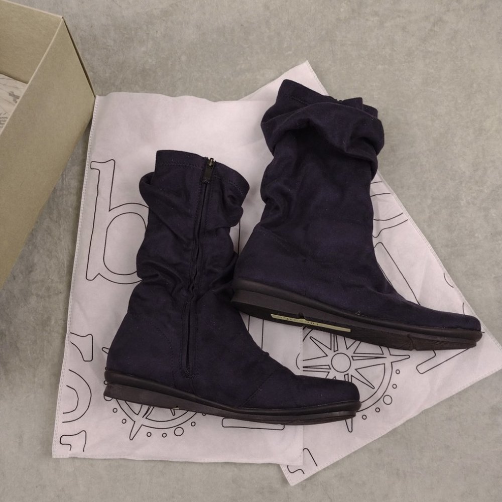 Bussola Scrunch Boots Weather/ Stain Resistant Blue EU 38 US 6.5-7 NIB